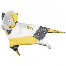 Doudou Mouchoir Eléphant En Velours Gris - Sauthon