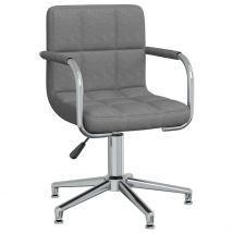 Chaise Fauteuil Siège Pivotante De Bureau Informatique Étude Clair Tissu Gris 02_0024113 - Helloshop26 Le Choix, Autrement !