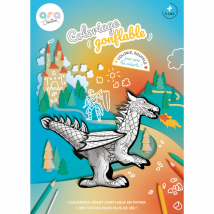 Coloriage Gonflable - Dragon Géant À Colorier - Ara Creative - Ara-Creative