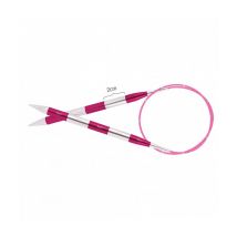 Aiguilles À Tricoter Circulaires Fixes Cable 100 Cm Smartstix Du N° 3 À 10 - Knitpro Rose (n°4) - KnitPro