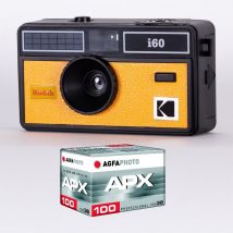 Kodak Da00258 - Pack Appareil Photo Kodak I60 Et 1 Pellicule 100 Iso De 36 Poses, Objectif Optique 31 Mm, Convient Aux Films Iso 200/400/800, Pour Les