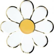 8 Assiettes Marguerite Hippy Party - Annikids