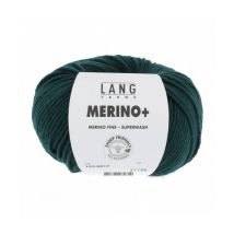 Pelote De Laine À Tricoter Merino + (plus) - Lang Yarns Vert (017)