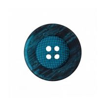 Boutons Panier Rond Bleu Turquoise 23mmx3 - Union Knopf Bleu - Prym Union Knopf