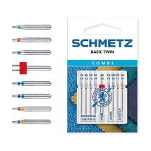 Assortiment De 9 Aiguilles + 1 Aiguille Double Pour Machine - Schmetz Taille N°assorties 70 À 100
