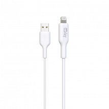 Jaym Câble De Charge Et Synchronisation De Donnée Usb Vers Lightning Mfi 2,4a 2m Blanc