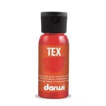 Peinture Pour Tissus - Carmin - Opaque - Peinture À L'Eau - Tex - Darwi - 50ml