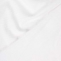 Tissu Nid D'Abeille Envers Eponge Viscose Blanc - Au Mètre - Craftine