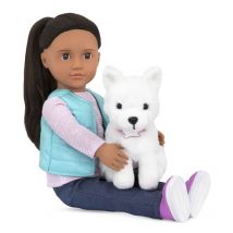 Cassie Et Son Chien Poupée 46cm - Our Generation
