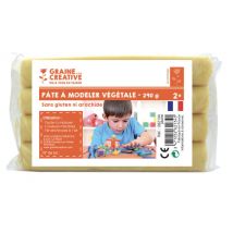 Pate A Modeler Vegetale 290g Jaune - Graine Creative