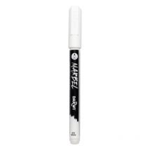 Marqueur - Peinture Acrylique - Blanc - Permanent - Pointe Fine 2mm - Marbel - Darwi