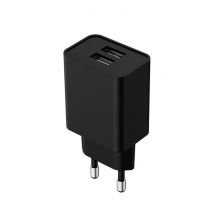 Myway Chargeur Secteur Avec Deux Ports Usb-a 12w Noir