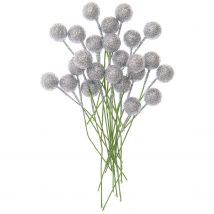 24 Baies Argentées À Paillettes 8 Cm - Rico Design