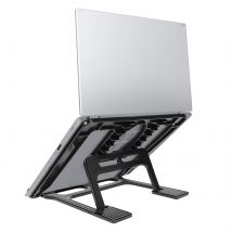 Avizar Support Bureau Pc Portable Tablette Pliable Ajustable Avec Base Antidérapant Noir