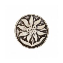 Boutons Métal Edelweiss 20 Mm X 2 - Union Knopf Gris - PrymUnionKnopf