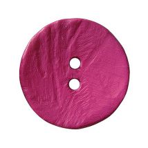 Bouton Rond Imitation Bois 2 Trous 30mm X 1 - Prym Fuchsia Rose