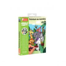 Peinture Au Numero Enfant - Animaux De La Jungle - Graine Creative