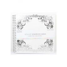Album De Scrapbooking À Spirale 30cm X 30cm - 40 Pages Blanches - Simply creative