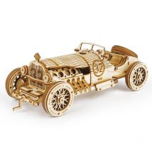 Puzzle 3d Bois | Voiture De Course - Robotime