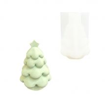 Moule En Silicone 8,3 Cm X 11,2 Cm - Sapin De Noël - Jesmonite