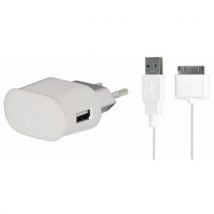 Blueway Mini Chargeur De Voyage 1a Pour Iphone 3g/3gs/4/4s Et Ipod Touch Blanc