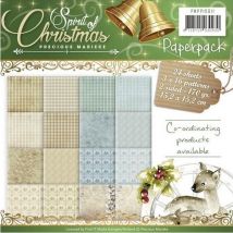 24 Papiers Scrapbooking 15,2 X 15,2 Cm Precious Martieke Spirit Of Christmas - Find It