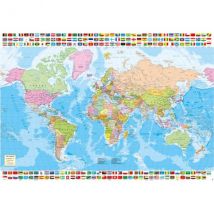 Puzzle La Carte Du Monde 1500 Pieces - Collection Pays - Planisphere - Educa - 18500 - Educa