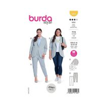 Patron Burda 5935 - Costume Féminin Du 44 Au 54 (fr) Taille N°fr 44-54