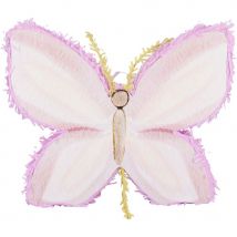 Pinata Papillon Lilas Et Crème - 45 Cm - Annikids