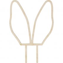 Cake Toppers Oreilles De Lapin - Bois - PartyDeco