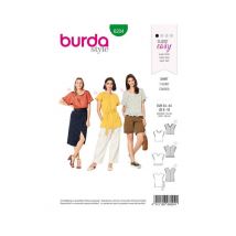Patron Burda 6204 Tee-shirt Blouse Femme Réversible - Du 36 Au 46 Taille N°fr 36-46
