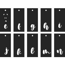 70 Pochoirs Alphabet - Artemio