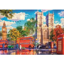 Puzzle 1000 Pièces - Tea Time : Vue Sur Londres - Trefl