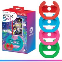 Jeu Nickelodeon Kart Racers 2 + 4 Volants Joy-con - Oniverse - Code Switch/switch Oled