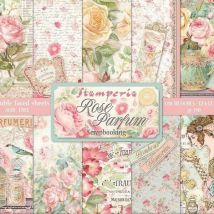 10 Papiers Scrapbooking 30 X 30 Cm Stamperia Rose Parfum - Stamperia