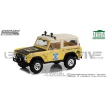 Voiture Miniature De Collection - Greenlight Collectibles 1/18 - Ford Bronco - Rebelle Rallye 1969 - Yellow / Black - 19131 - Greenlight