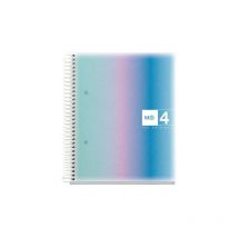 Cahier - A5 - Petits Carreaux - Spirales - Couverture Rigide - 120 Feuilles - Miquelrius - Agipa