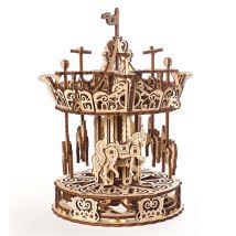 Maquette En Bois Ugears Carrousel 305 Pièces 21 Cm