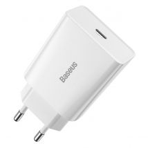 Baseus Chargeur Secteur Quick Charge 3a Avec Port Usb-c ​​20w Blanc