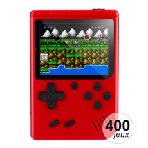 Avizar Console Émulateur 400 Jeux Modèle Rétro Rouge