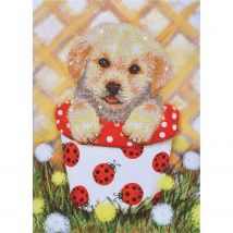 Petit Chiot Dans Son Pot - Diamond Dotz