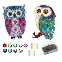 Kit Créatif Enfant Sequins Chouettes - Megacrea DIY