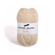 Coton Et Bambou À Tricoter Ambre - Cheval Blanc 167 Ecru