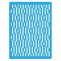 Pochoir Plastique Souple Réutilisable 18,5 X 14,5 Cm Fabrika Decoru Texture 138 - FABRIKA DECORU