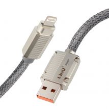 Linq Câble Usb 3a Linq Pour Iphone Gaine Renforcée 1,2m Gris
