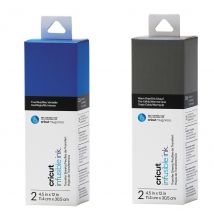 4 Feuilles De Transfert Pour Mug Press - Bleu + Gris - Cricut