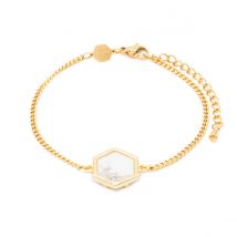 Bracelet Hexalia En Pierres Howlite - SLOYA