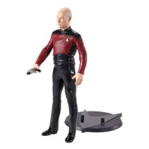 Star Trek : The Next Generation - Figurine Flexible Bendyfigs Capt. Picard 19 Cm - Noble Collection