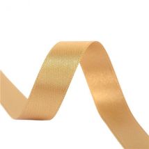 Sat Dble Face Text 8mm Jaune Dore Sat Dble Face Text 8mm Jaune Dore - My mercerie