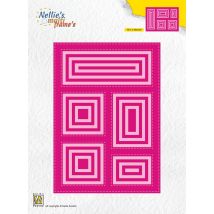 Gabarit De Découpe Pour Machine Nellie's Choice - Rectangle - 30 Pièces - Nellie's choice
